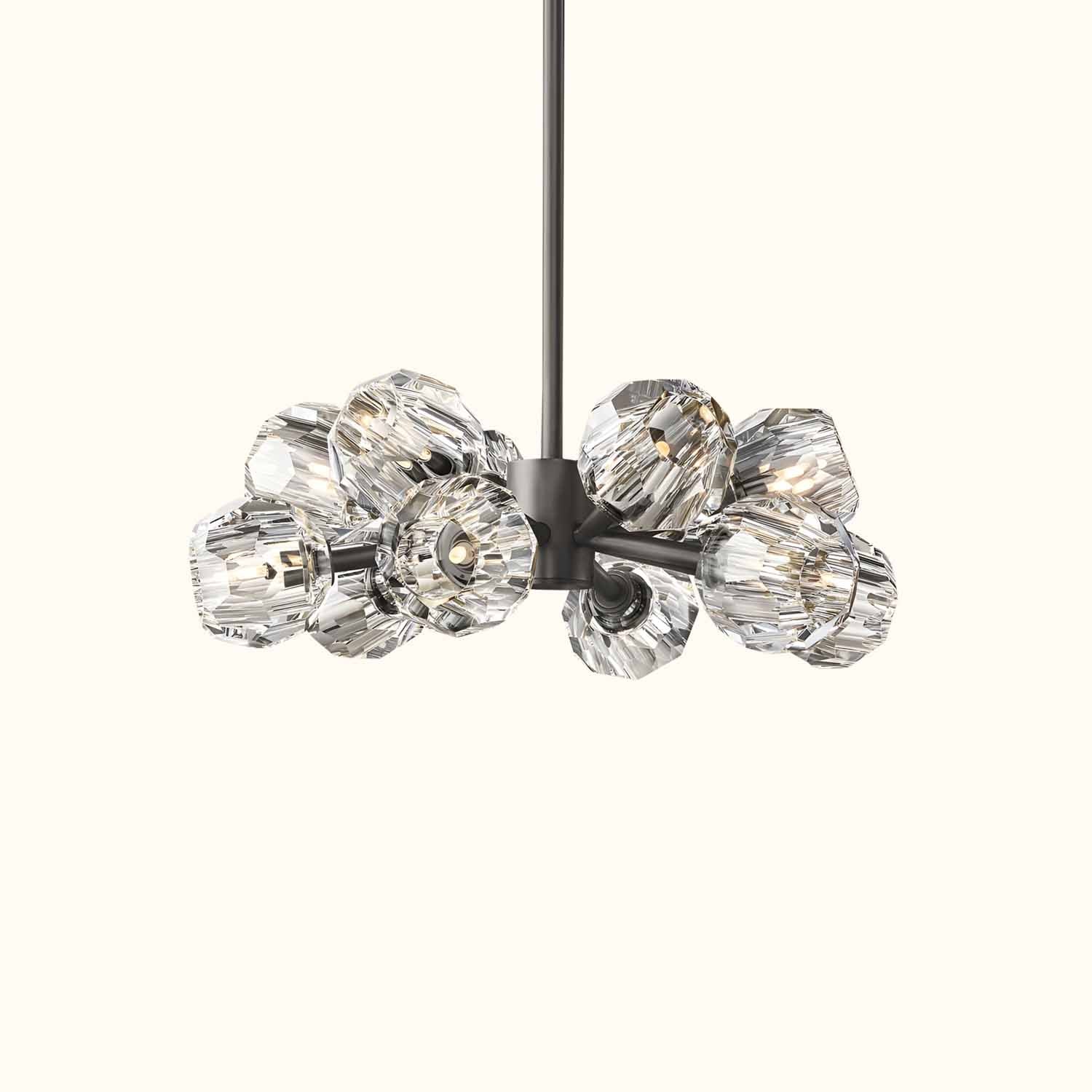 Boule De Cristal Clear Glass Round Chandelier