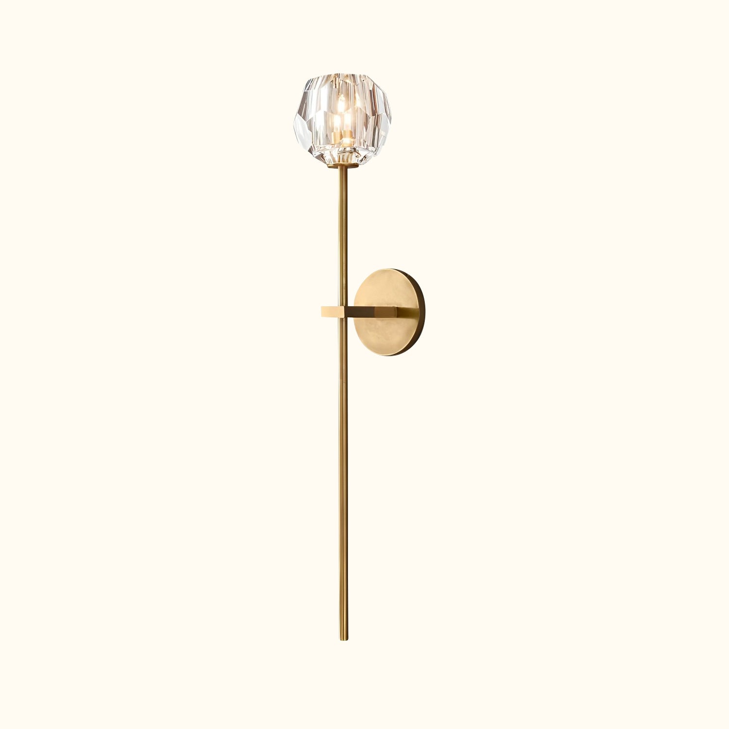 Boule de Cristal Clear Glass Grand Sconce