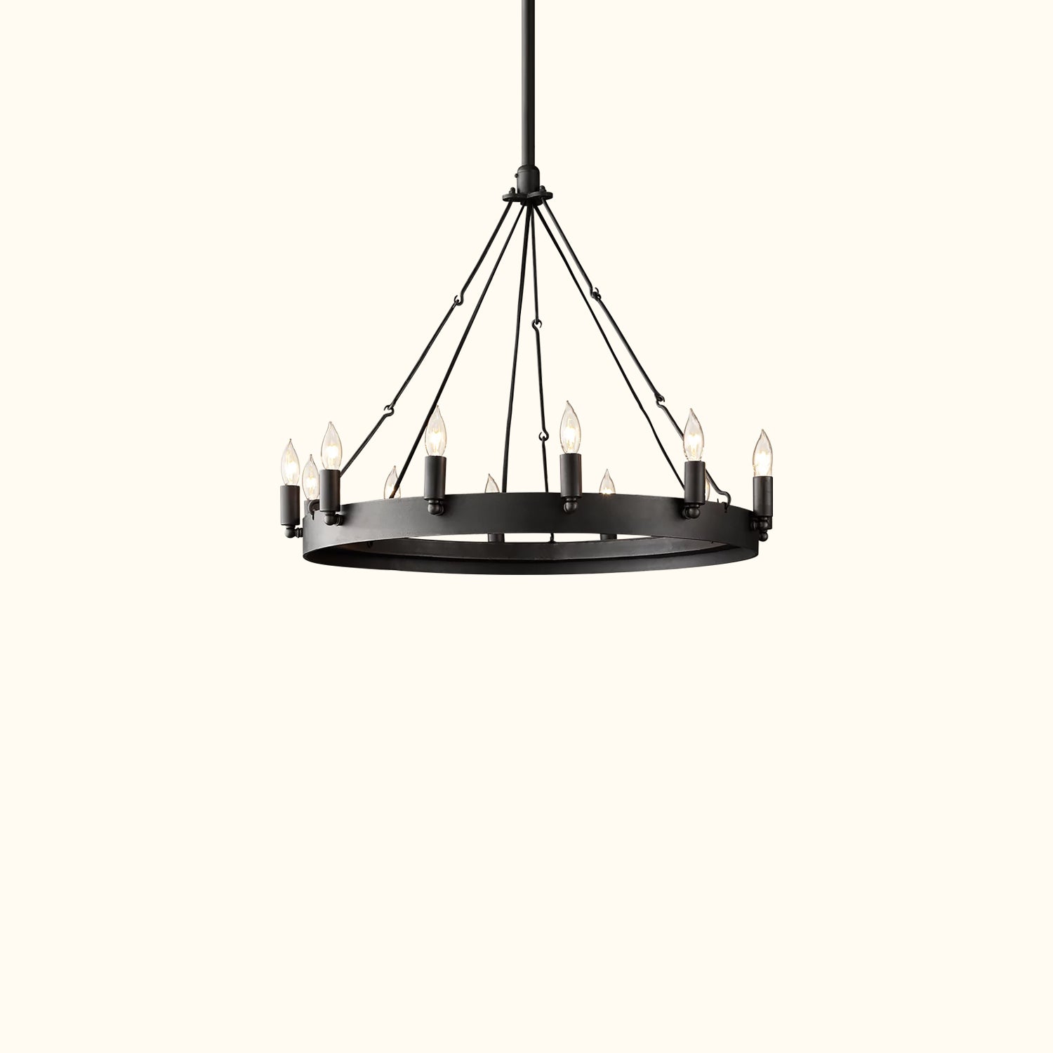 Camino Vintage Candelabra Round Chandelier