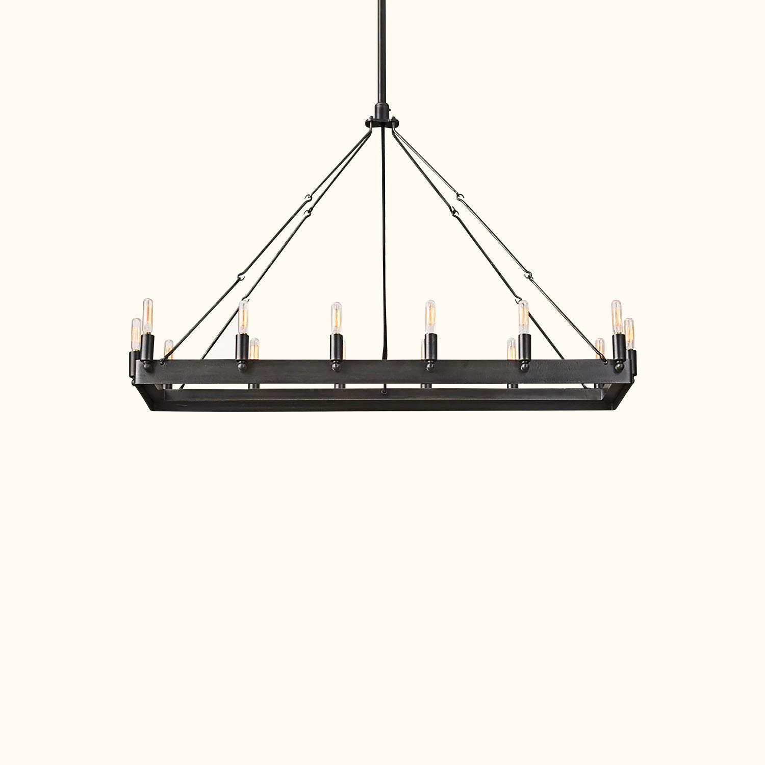 Camino Vintage Filament Rectangular Chandelier