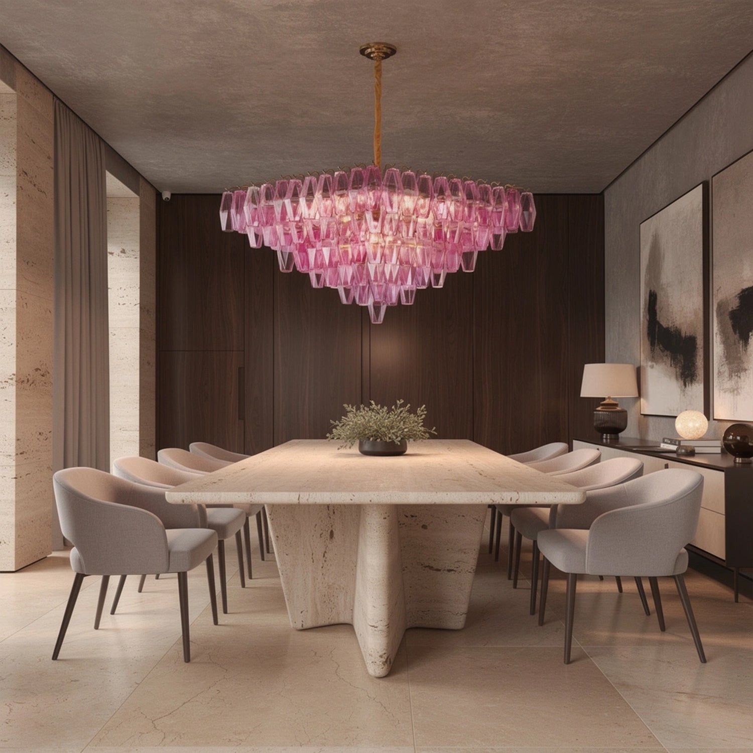 Chiara Square Chandelier31.5"
