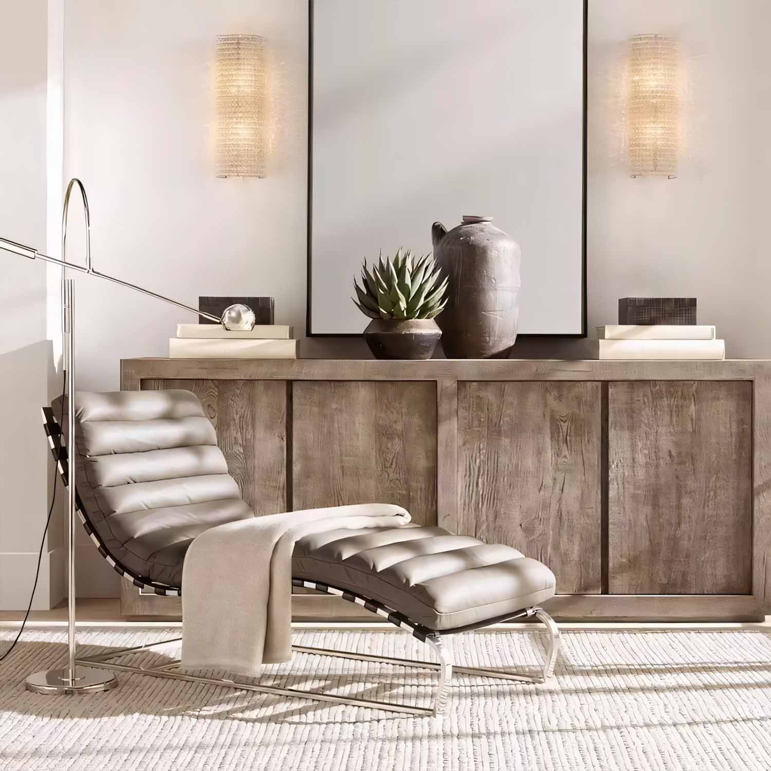 Crystal Halo Clear Glass Sconce