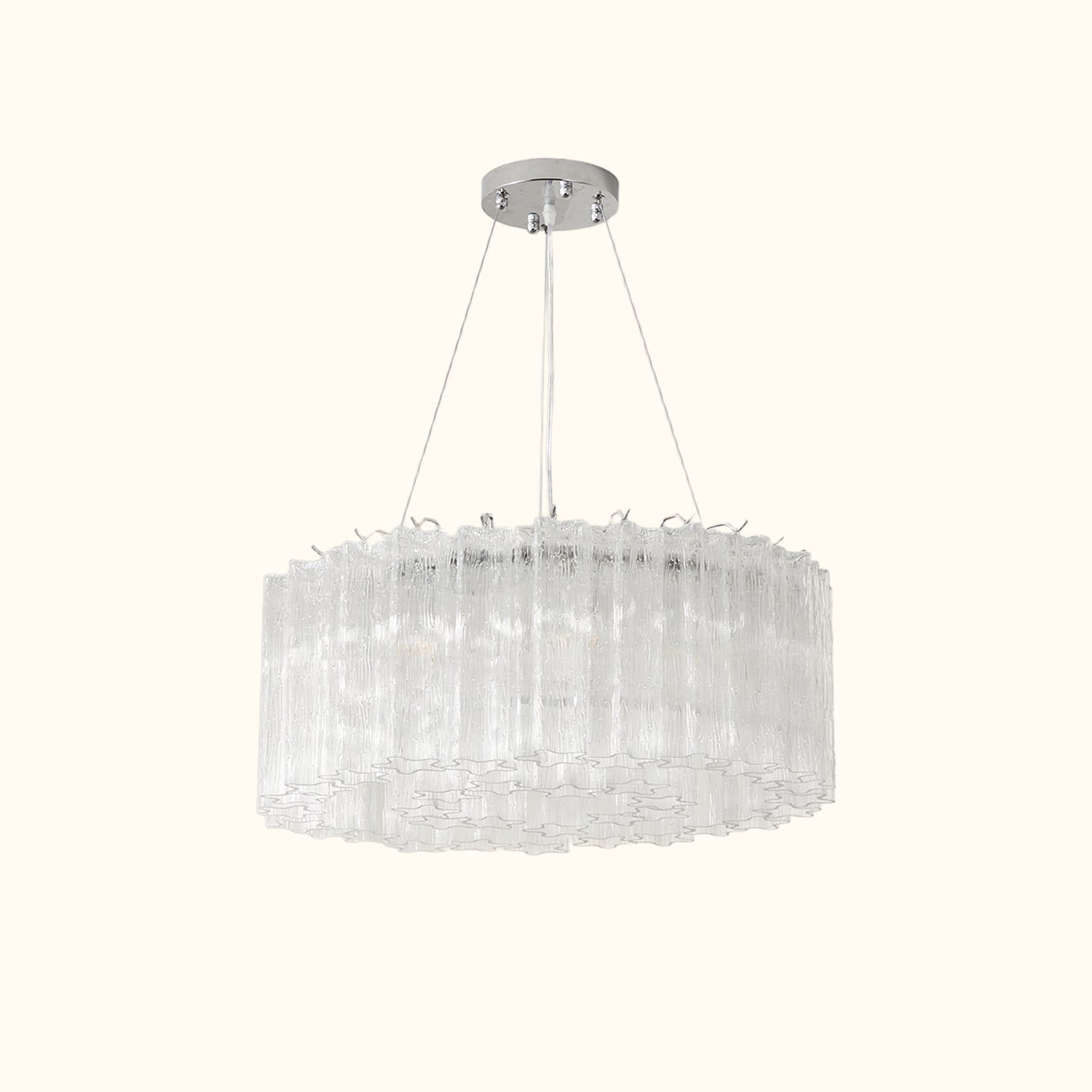 Elegant Murano Tube Glass Chandeliers