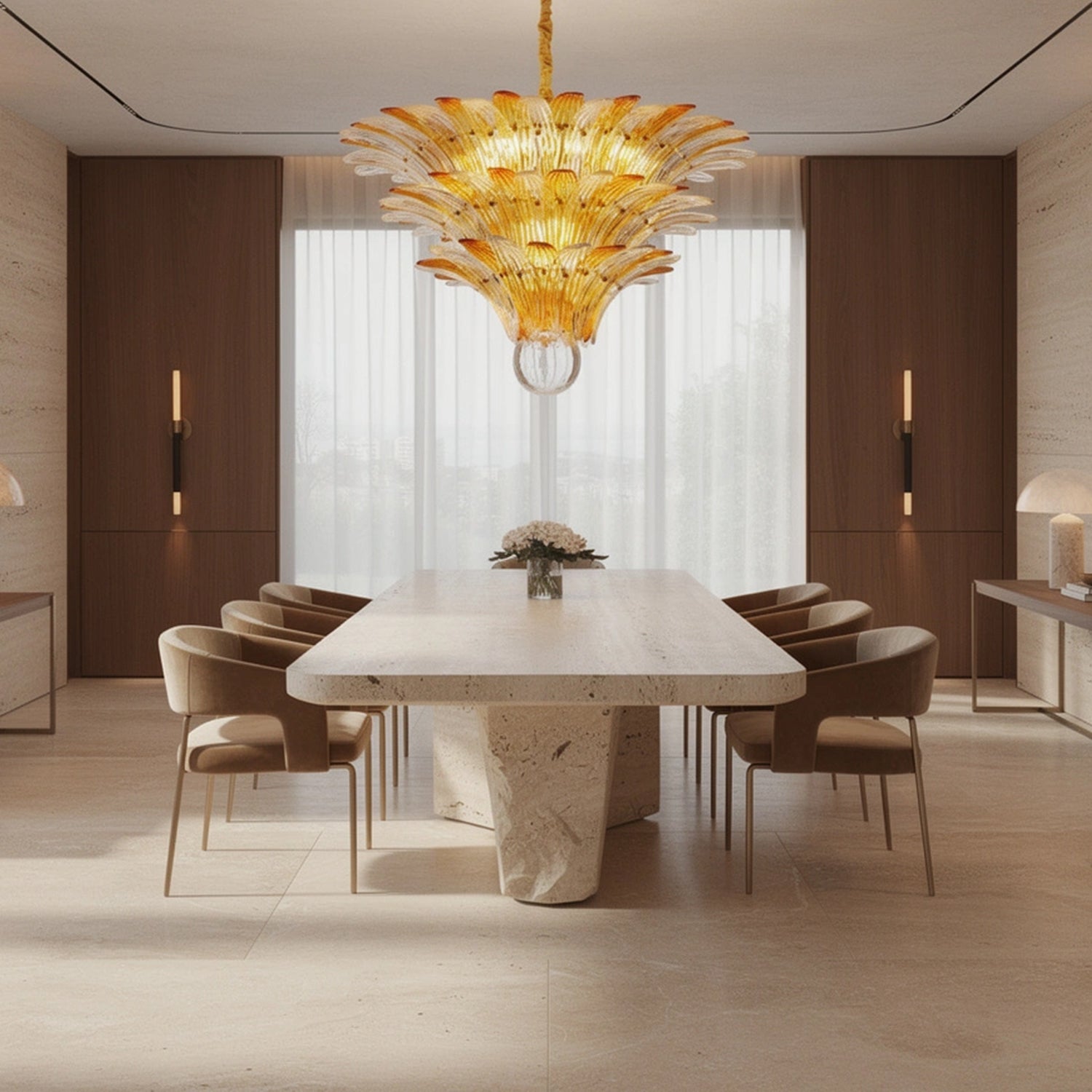 Fantastic Murano Palmette Chandelier