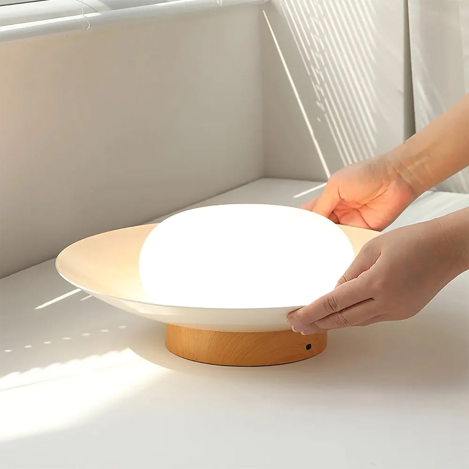 French Acrylic Round Ceiling Light