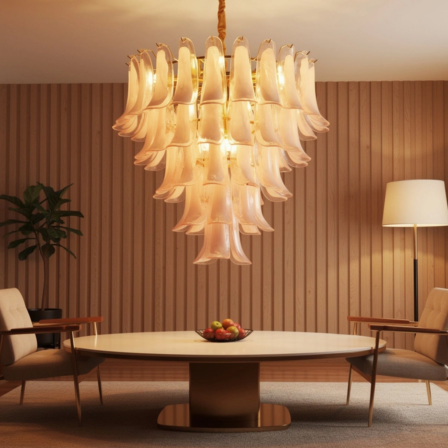 La Murrina Mid-Century ModernMurano Glass Selle Chandelier