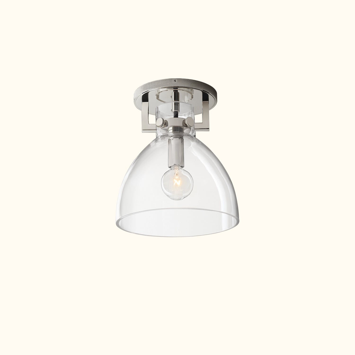 Machinist Glass Cloche Flushmount