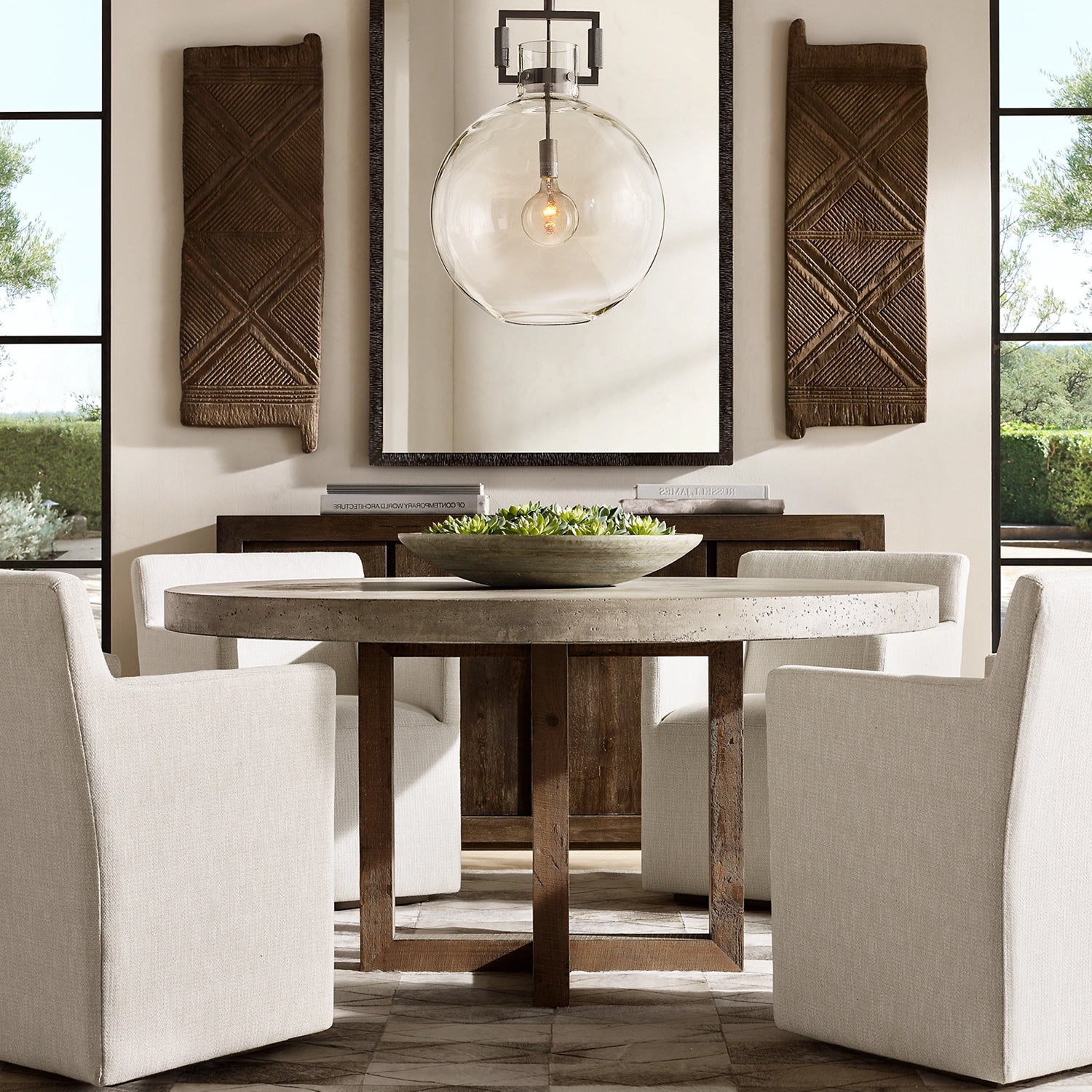 Machinist Glass Globe Pendant Light