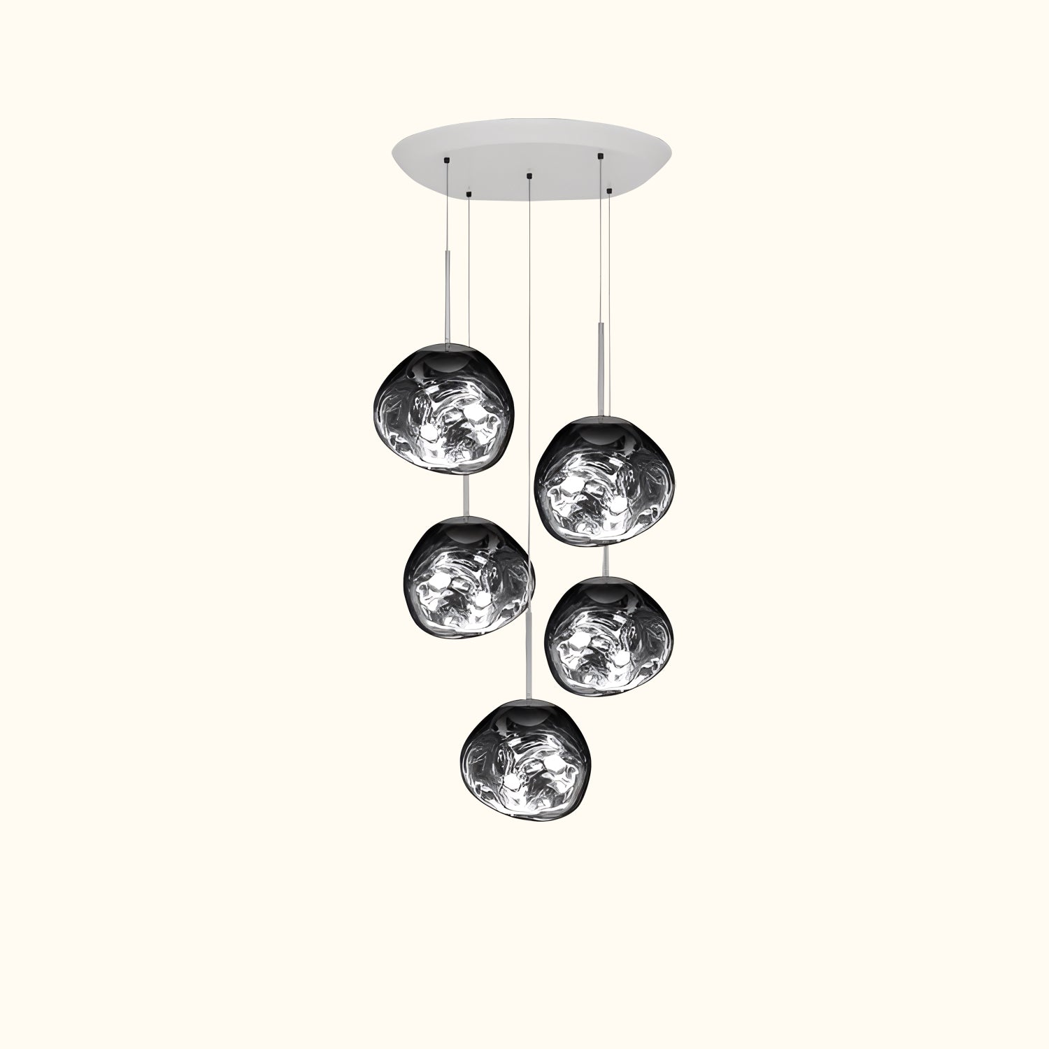 Melt Mini LED Smoke Round Pendant System