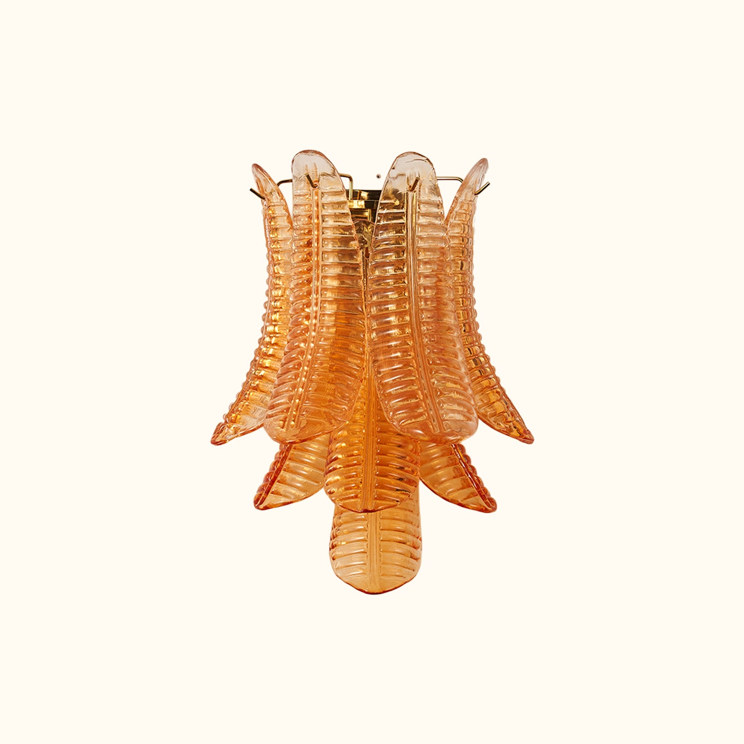 Murano glass Leaves Wall Lamp