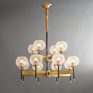 Orrefors_Ball_Brass_Chandelier_Visual_Comfort's_0007