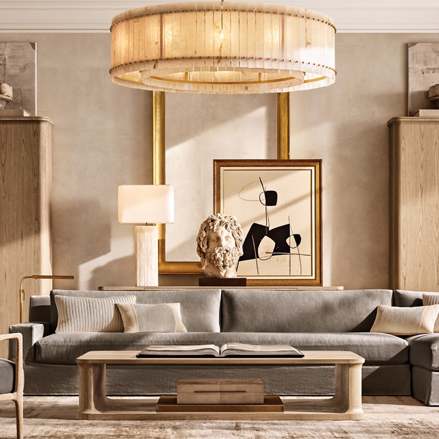 San Marco Alabaster Round Chandelier