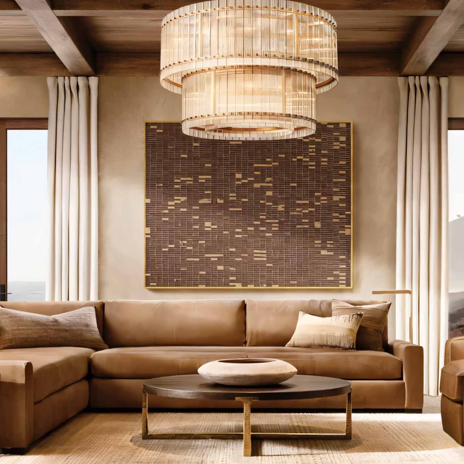 San Marco Two-Tier Round Chandelier