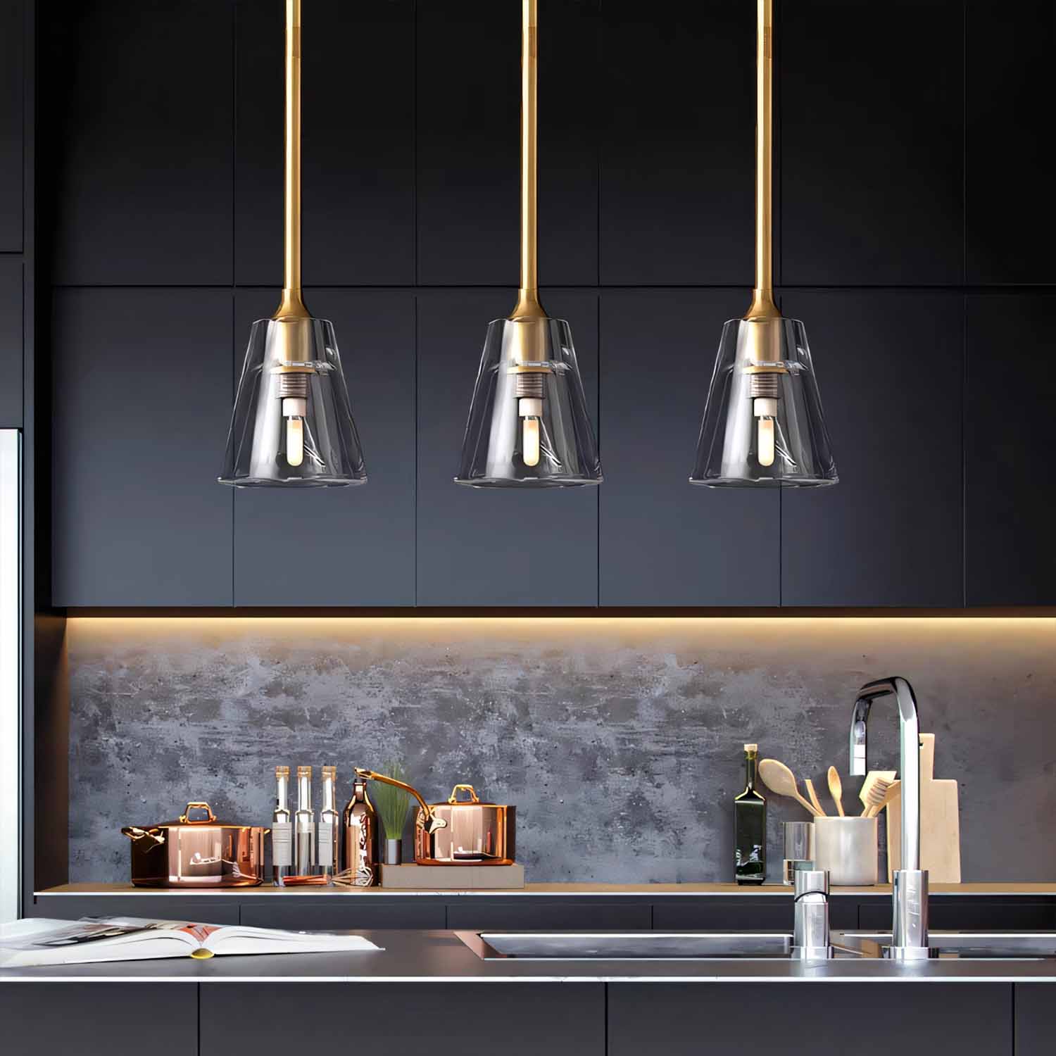 Torche De Verre Pendant Light