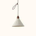 Walnut Rice Paper Pendant Light D