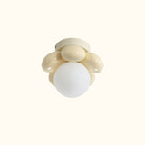 Cream Flower Ceiling Light