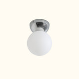 Cream Ball Ceiling Light