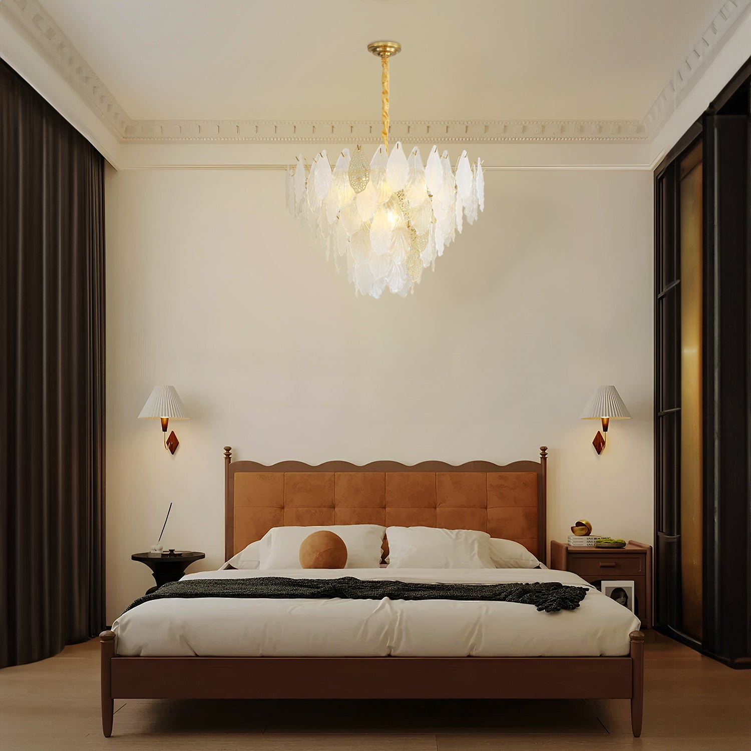 Autumn Leaf Glass Chandelier