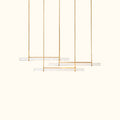 Audubon Crystal Triple Bar Linear Chandelier