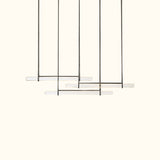 Audubon Crystal Triple Bar Linear Chandelier