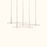 Audubon Crystal Triple Bar Linear Chandelier