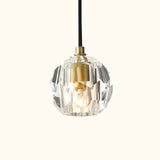 Boule De Cristal Clear Glass Cord Pendant Light