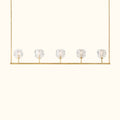 Boule De Cristal Clear Glass Linear Chandelier