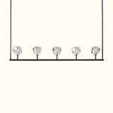 Boule De Cristal Clear Glass Linear Chandelier