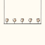 Boule De Cristal Clear Glass Linear Chandelier