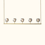 Boule De Cristal Clear Glass Linear Chandelier