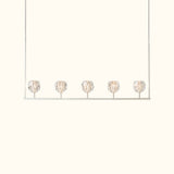 Boule De Cristal Clear Glass Linear Chandelier