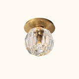 Boule De Cristal Clear Glass Petite Flushmount