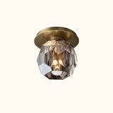 Boule De Cristal Clear Glass Petite Flushmount