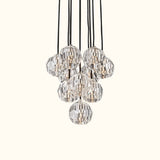 Boule De Cristal Clear Glass Round Cluster Chandelier