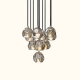 Boule De Cristal Clear Glass Round Cluster Chandelier