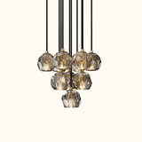 Boule De Cristal Clear Glass Round Cluster Chandelier
