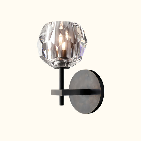 Boule de Cristal Clear Glass Sconce 01