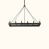Camino Vintage Candelabra Rectangular Chandelier