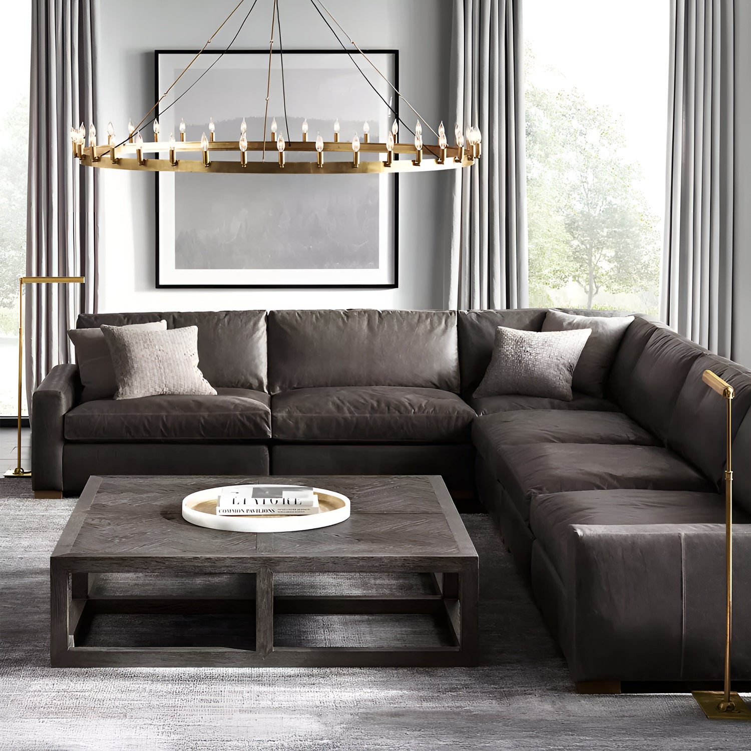 Camino Vintage Candelabra Round Chandelier