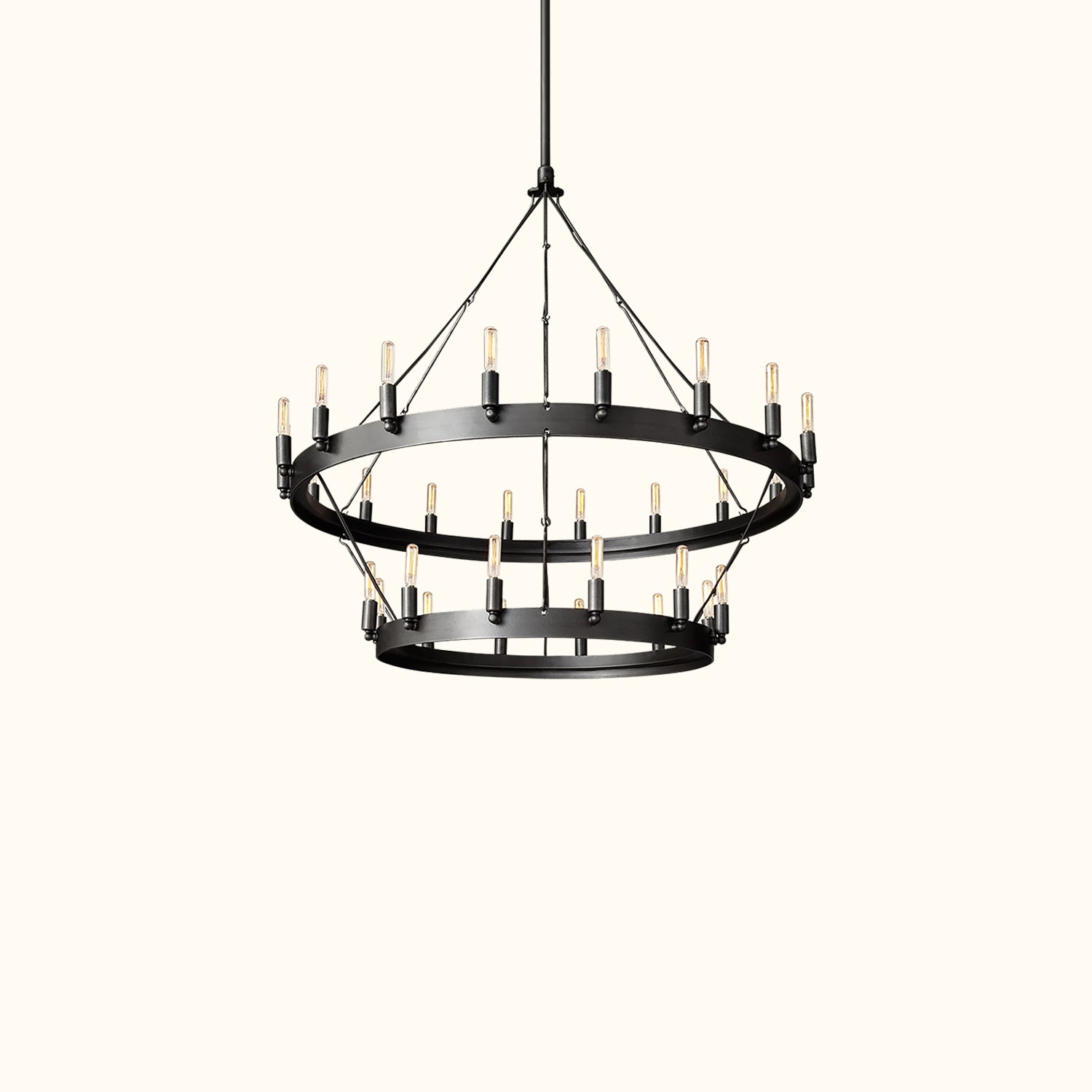 Camino Vintage Filament Two-Tier Chandelier