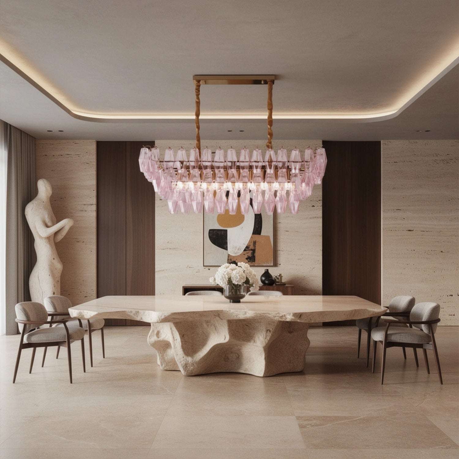 Chiara Rectangular Chandelier39.4”