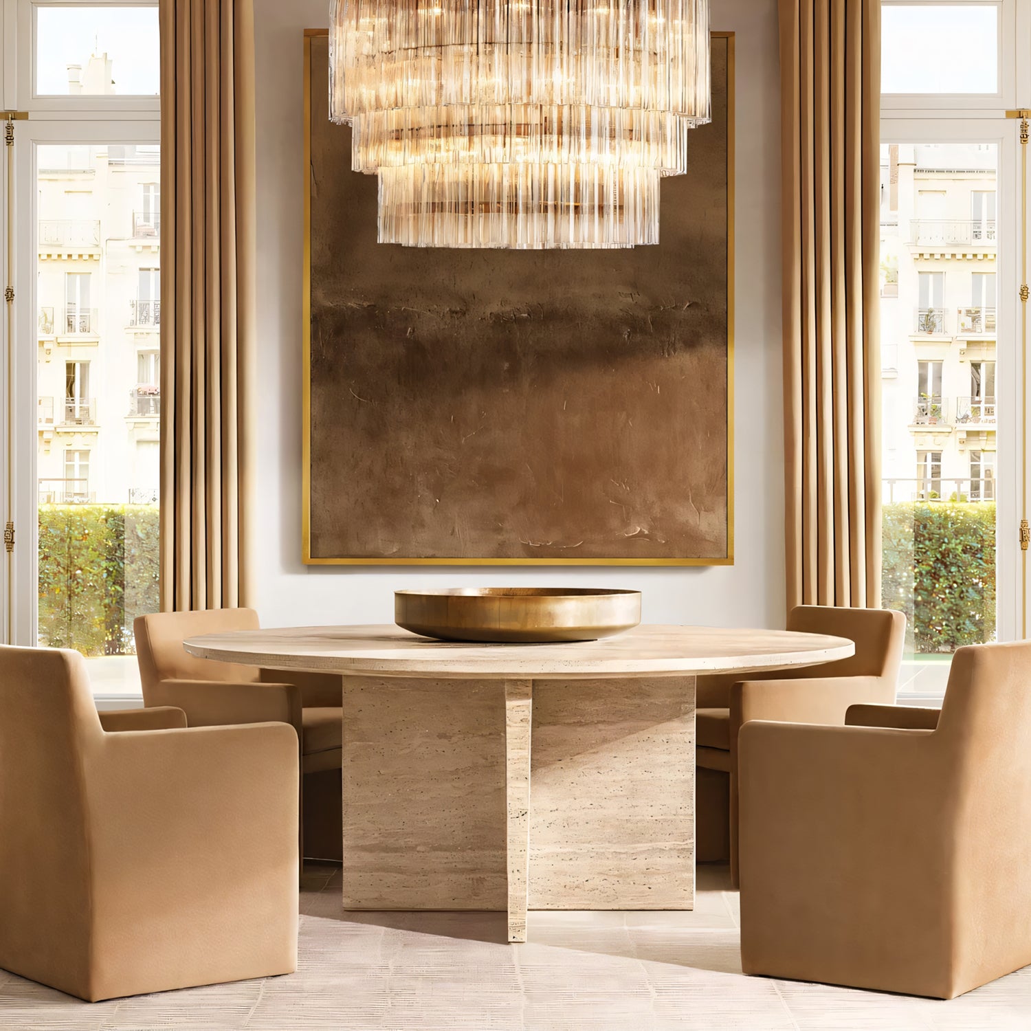 Cielo Three-Tier Round Chandelier