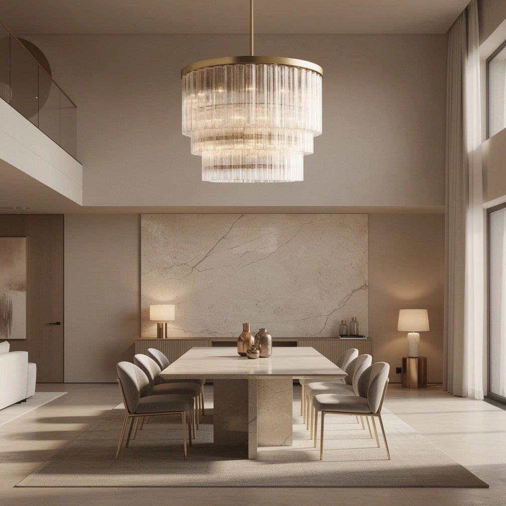 Cielo Three-Tier Round Chandelier