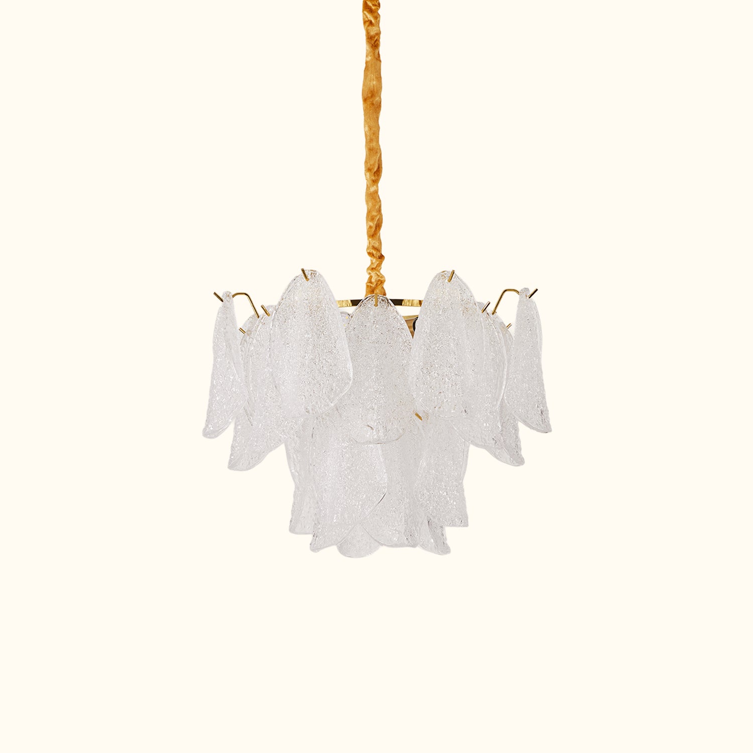 Clear Petal Glass Pendant