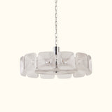 Clear and Green Crystal Pendant Light by Carl 1960s