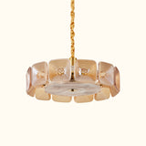 Clear and Green Crystal Pendant Light by Carl 1960s