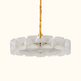 Clear and Green Crystal Pendant Light by Carl 1960s