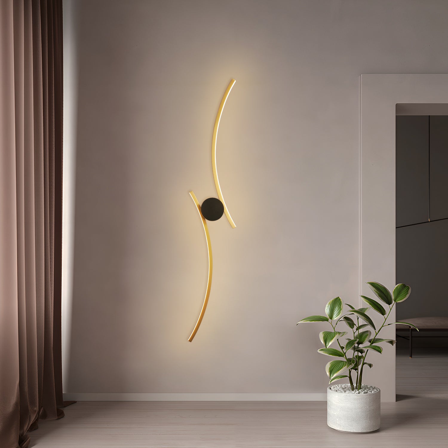 Coordinates_3_Brass_Wall_Lamp_Flos_0002