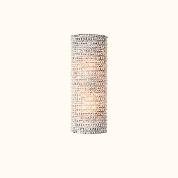 Crystal Halo Clear Glass Sconce