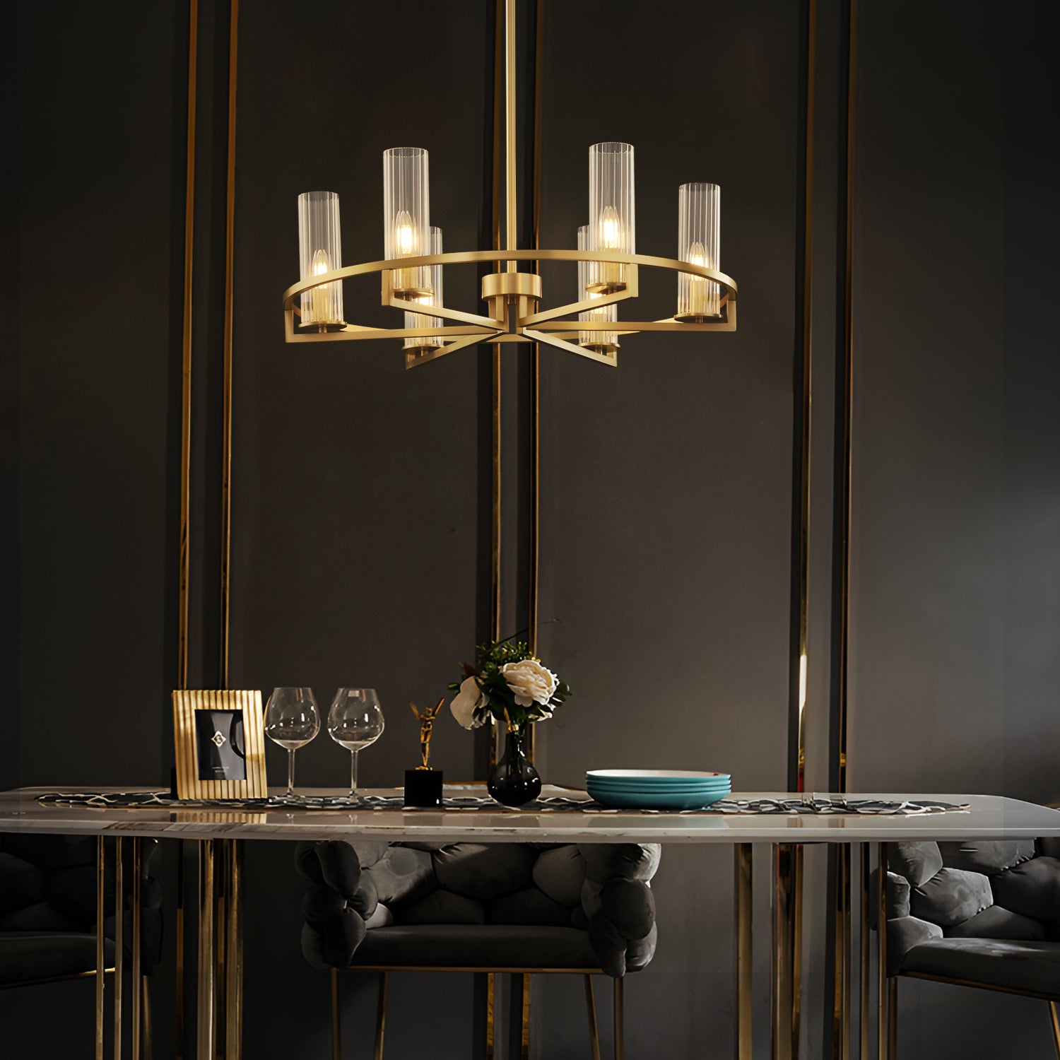 Cylindrical_Aged_Brass_Chandelier_0002